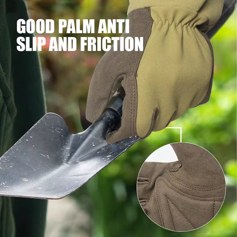 Long Style Gardening Gloves Thorn Proof Gloves Canvas Rose Pruning Garden Gloves with Touch Screen Breathable Work Gloves
