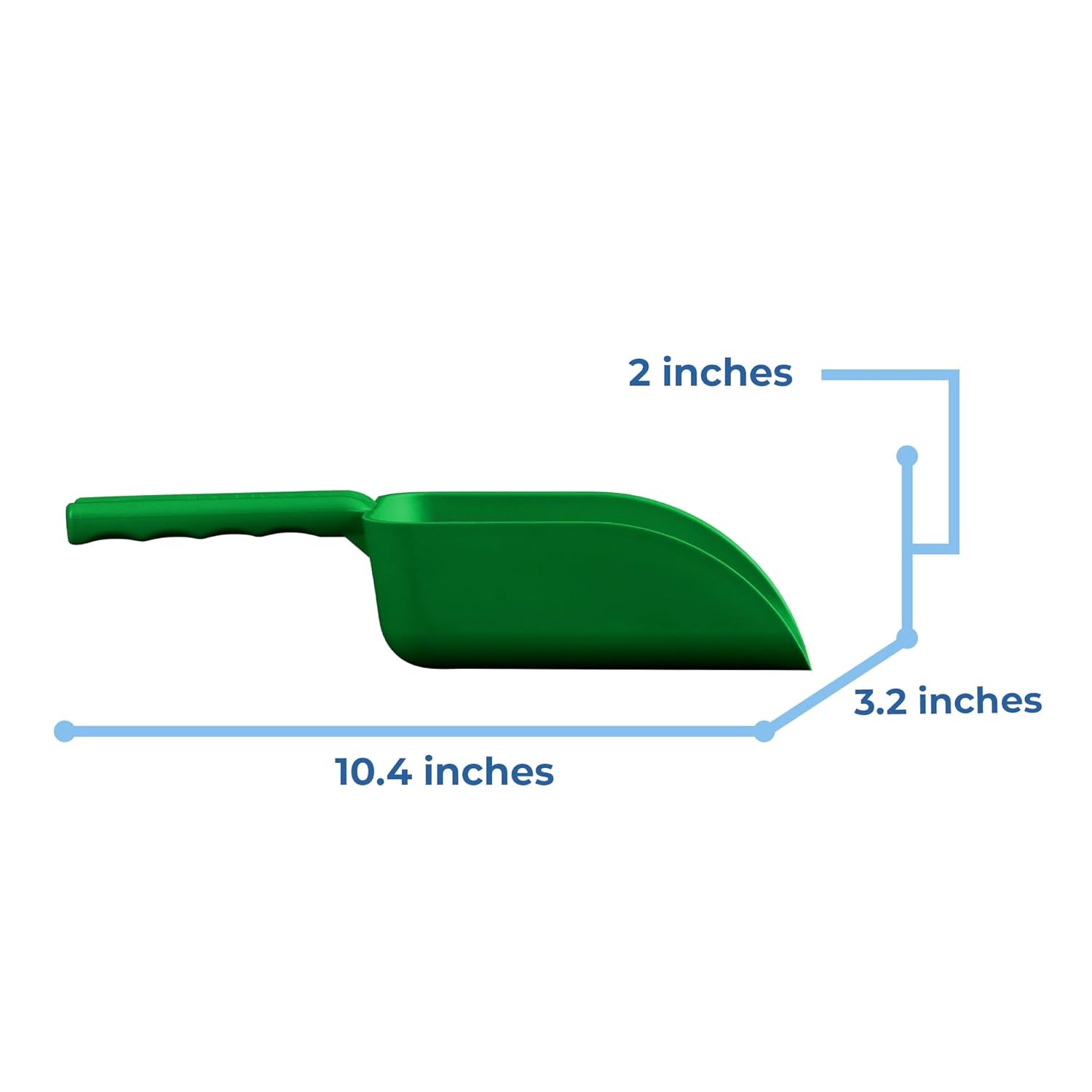 Vikan  63002 Color-Coded Plastic Hand Scoop - Bpa-Free Food-Safe Kitchen Utensils, Restaurant and Food Service Supplies, 16 Oz, Green