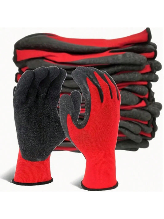 12/8/4 Pairs/Pack, Multifunctional Work Gloves Gardening Gloves and Heavy Duty Work Gloves