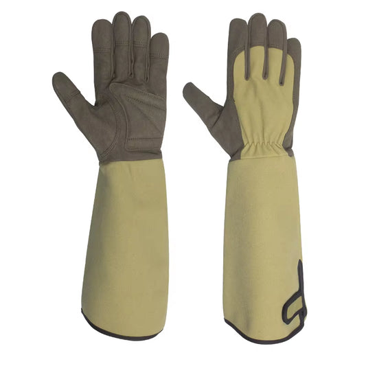 Long Style Gardening Gloves Thorn Proof Gloves Canvas Rose Pruning Garden Gloves with Touch Screen Breathable Work Gloves