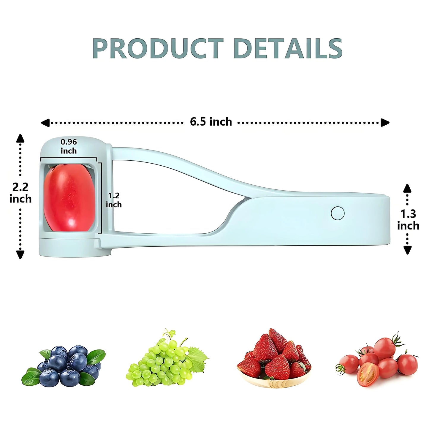 Grape Slicer Grape Cherry Tomato Strawberry Cutter Suitable for Vegetable Fruit Salad Stainless Steel Kitchen Small Tool