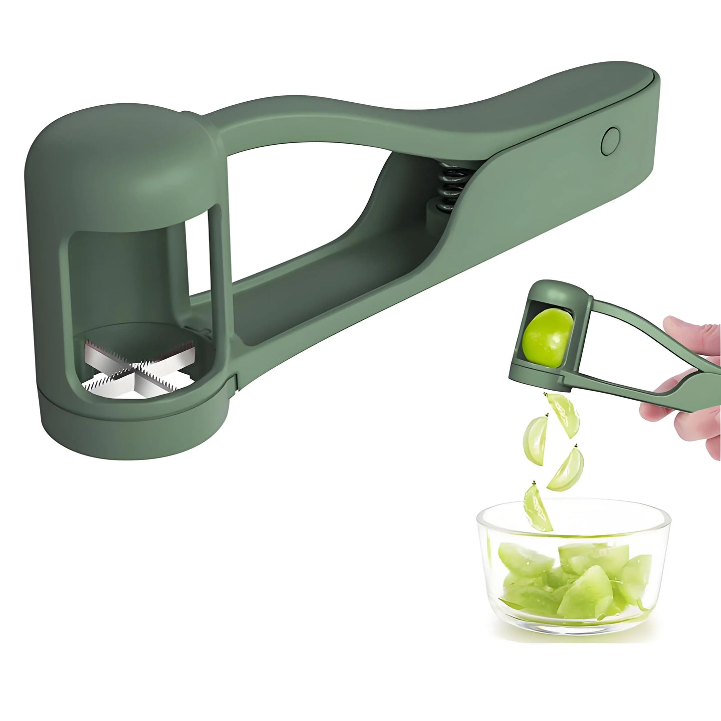 Grape Slicer Grape Cherry Tomato Strawberry Cutter Suitable for Vegetable Fruit Salad Stainless Steel Kitchen Small Tool