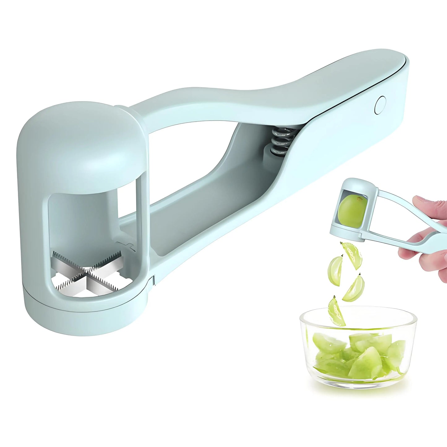 Grape Slicer Grape Cherry Tomato Strawberry Cutter Suitable for Vegetable Fruit Salad Stainless Steel Kitchen Small Tool