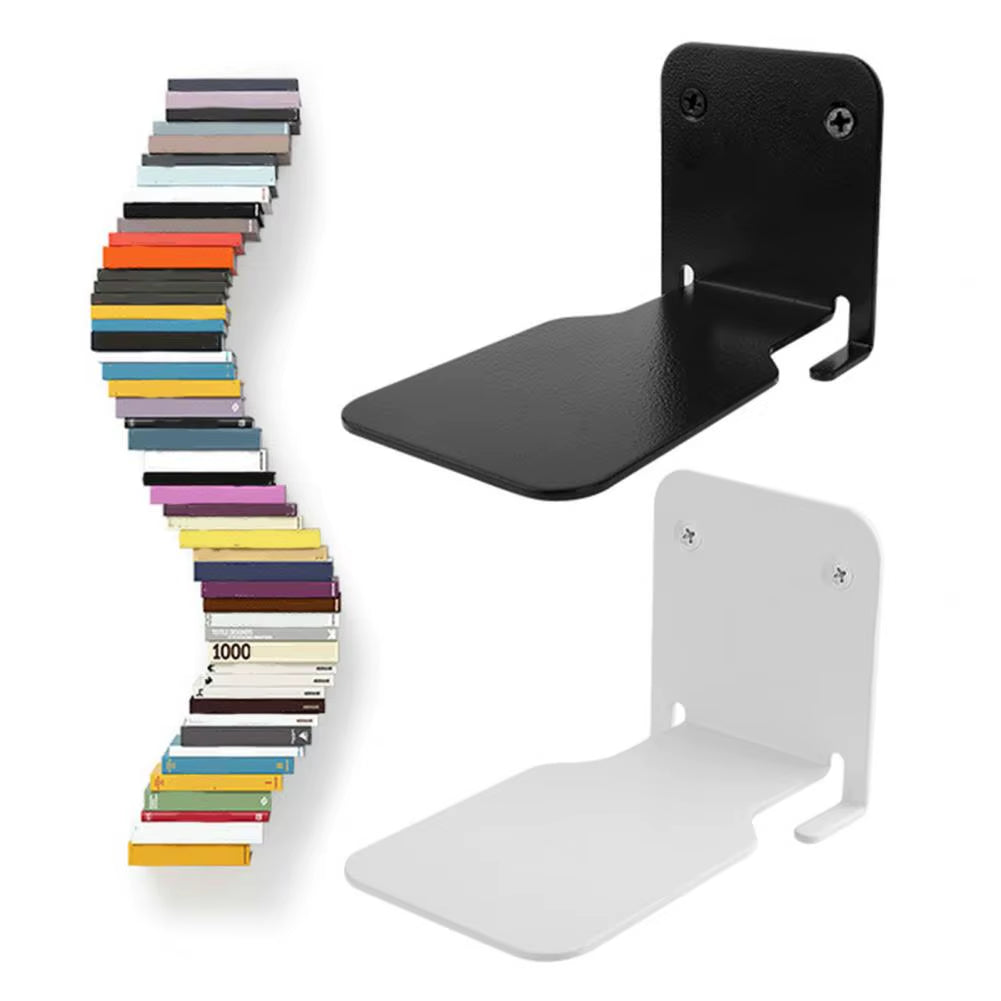 Invisible Wall Mounted Shelves Floating Bookshelf Book Storage Rack Decorative Hanging Stand Wall Decor Modern Storage Holder